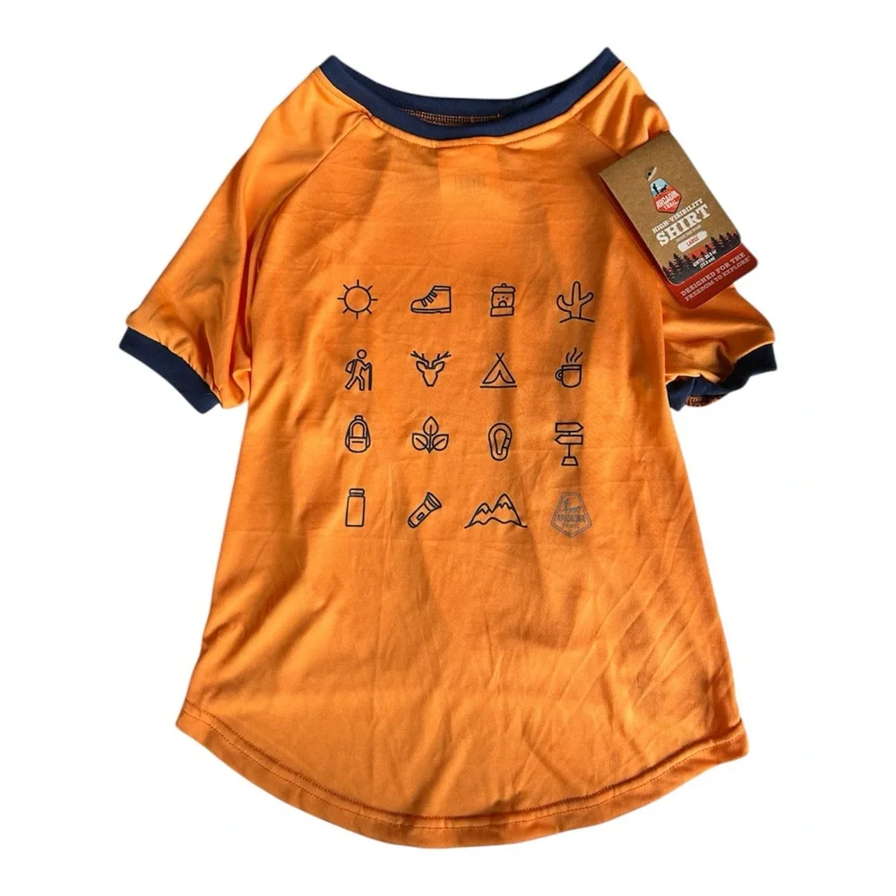 Arcadia Trail Icons High Visibility Orange Dog Shirt L